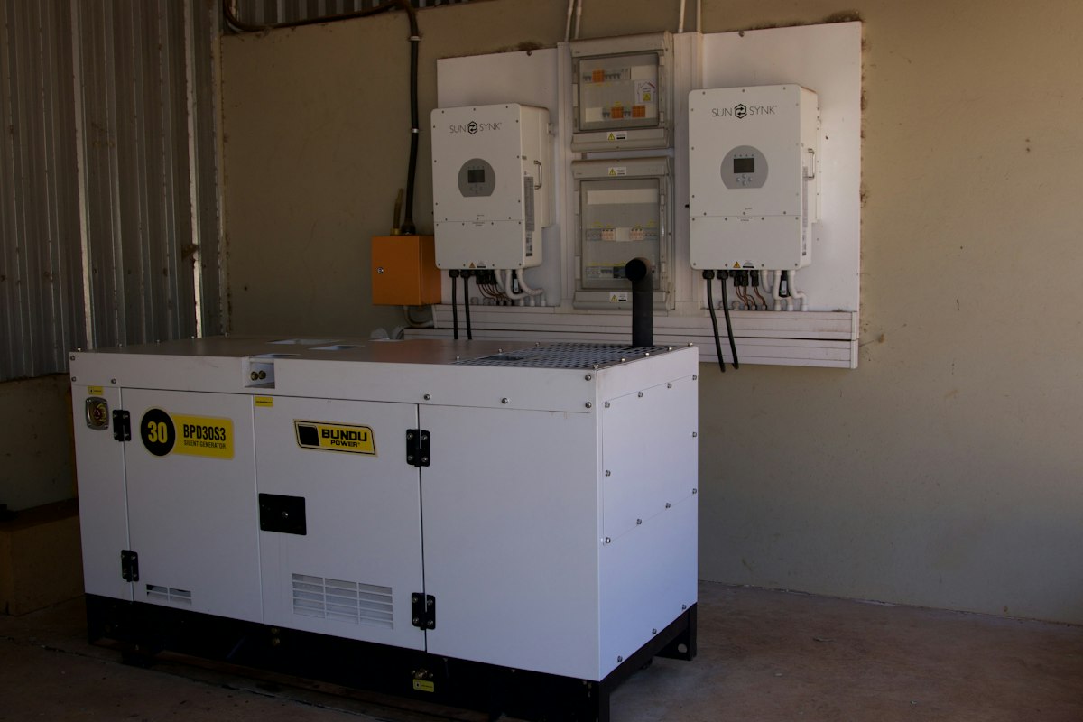 Home standby generator installed and ready for backup power